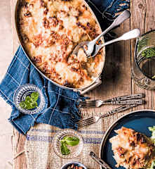 Gratin dauphinois au pesto rouge et comté