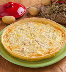 Quiche di patate e cipolle