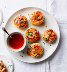 Mini tortillas de gambas