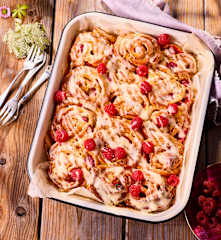 Vegane Himbeer-Zitronen-Schnecken