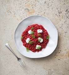 Beetroot risotto