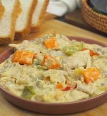 Creamy chicken pastel