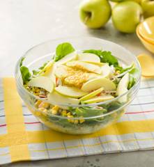 Ensalada verde con delicias de mar