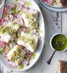 Radish Carpaccio with Cod (TM5)