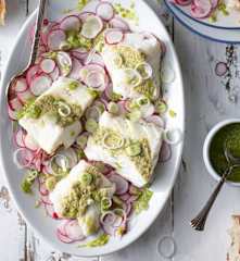 Carpaccio z rzodkiewki z dorszem (TM7, TM6, TM5)