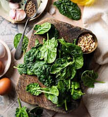 Espinacas esparragadas