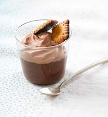 Mousse chocolat noir-caramel