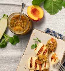 Relish de courgettes aux nectarines