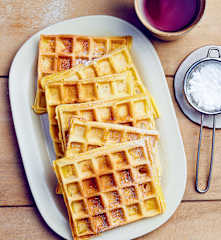 Gaufres à la boisson à l’amande