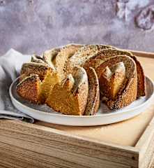 Ciambella mele, zucca e olio di cocco