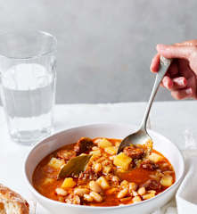 Witte Bonensoep met Aardappelen en Chorizo