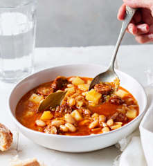 White Bean Soup with Potatoes and Chorizo