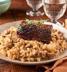 Barley Risotto with Beef Short Ribs