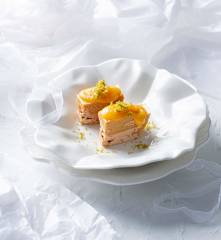 Turrón de foie y compota de lima