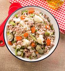 Ensalada de arroz integral