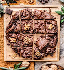 Cookie-brownie géant