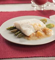 Bacalao con salsa de mango