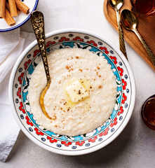 Arseeyah – cremiges Reisgericht mit Poulet (عرسية بالدجاج)