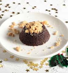 Fondant σοκολάτας με crumble