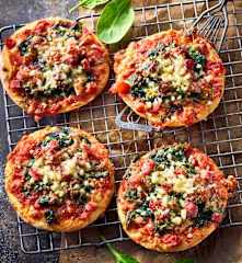 Mini pizzas «Tricolores »