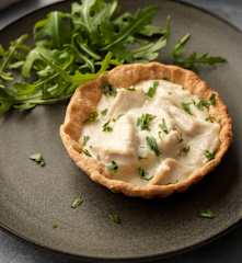 Tartelette poulet-asperge