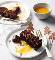 Bizcocho al vapor con cremoso de chocolate