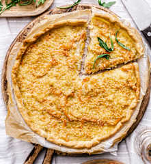 Smoked Salmon and Brie Quiche