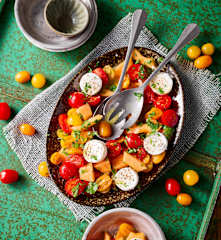 Tomaten-Melonen-Salat