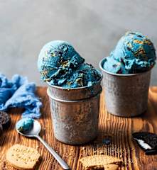 Cookie Monster Cheesecake Ice-Cream