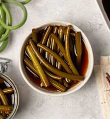 Pickles de fleurs d'ail au soja