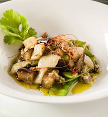 Curry verde con berenjenas