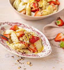 Salade d’asperges et fraises