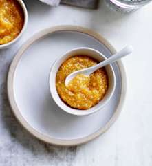 Papilla de papaya y avena (6-9 meses)