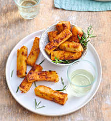 Panisse aux tomates confites et au romarin