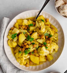 Guiso de coliflor y garbanzos