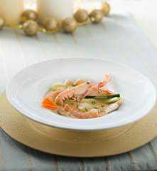 Waterzooi con cigalas