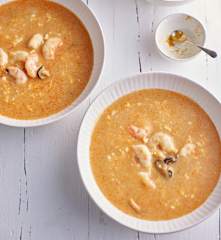 Let skaldyrssuppe