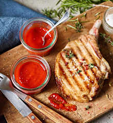 Scharfe Grillsauce