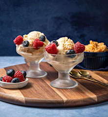 Helado de chongos zamoranos con queso cotija