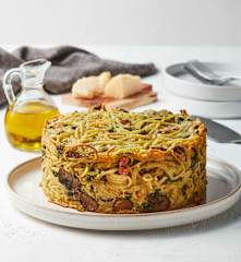 Spaghetti Carbonara Pie