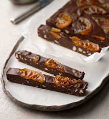 Torrão de chocolate e laranja