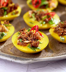 Kuih Cara Berlauk (Savoury Pancake Bites)