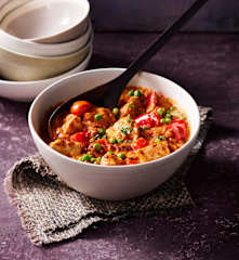 Cremiges Hähnchen-Gin-Ragout