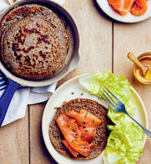 Blinis de sarrasin au saumon
