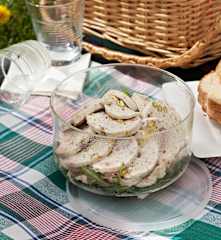 Fiambre de pollo con pistachos