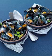 Moules au roquefort