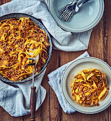 Tagliatelle au ragoût de viande