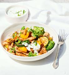 Indyk gyros z warzywami