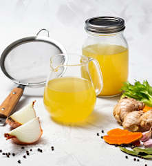 Turmeric chicken bone broth