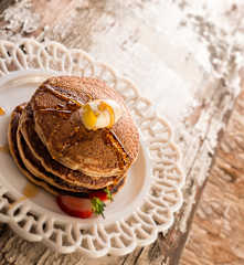 Hot cakes de avena